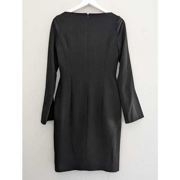 NWT Black Halo Maxwell Sheath Mini Dress Black Sz 4 Small Elegant Cocktail Party - Picture 3 of 6